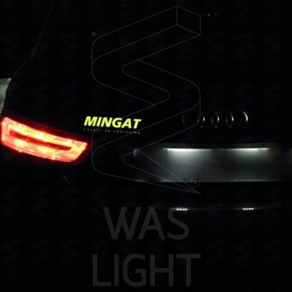 Logo Mingat en électroluminescent WAS LIGHT