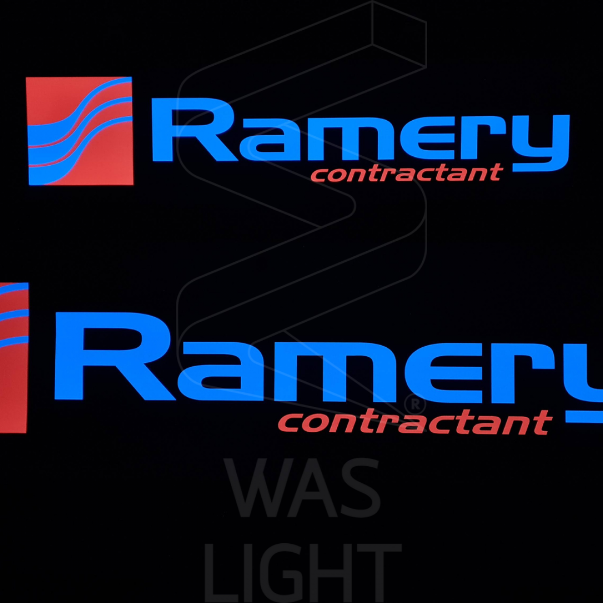 Conception et production d'une bâche électroluminescente destinée à toute la France pour le constructeur Ramery