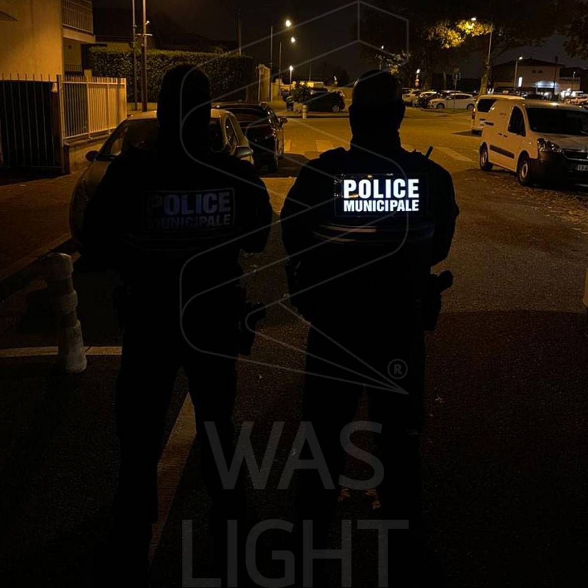Gilet pare-balles électroluminescent Police Municipale Mions
